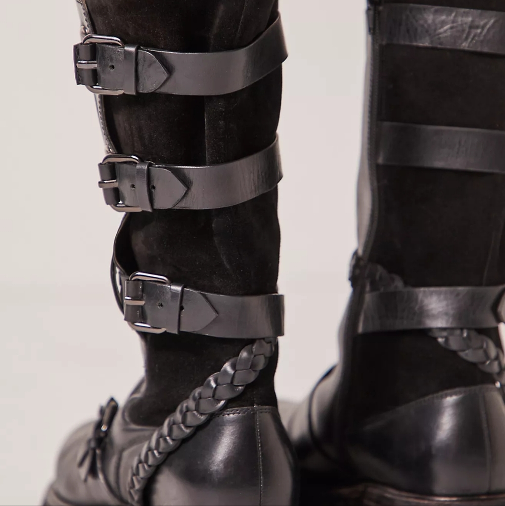 Free People Billie Buckle Boots size 11 NWT